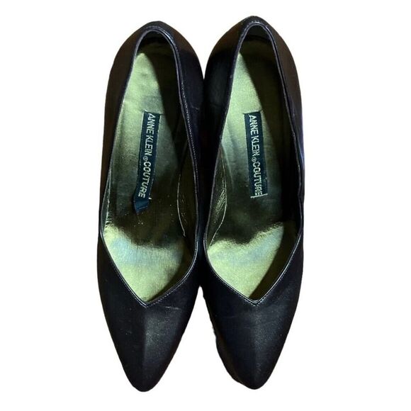 Anne Klein Couture Designer Heels Vintage Metallic Brown Pumps Made Italy 6.5M - Picture 11 of 12